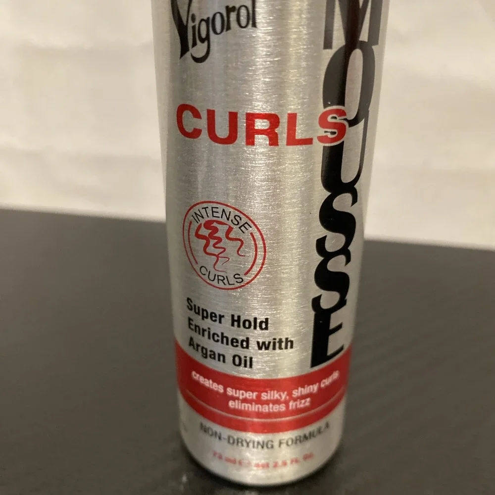 Vigorol Curls Mousse with Argan Oil – Super‎ Hold, 2.5 oz